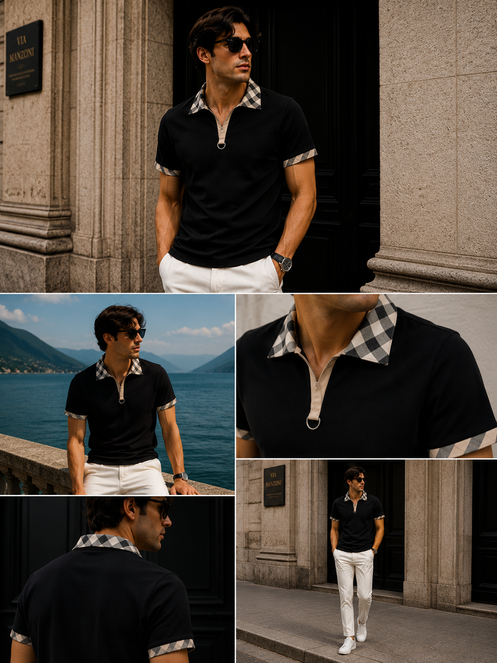 CHECKED POLO