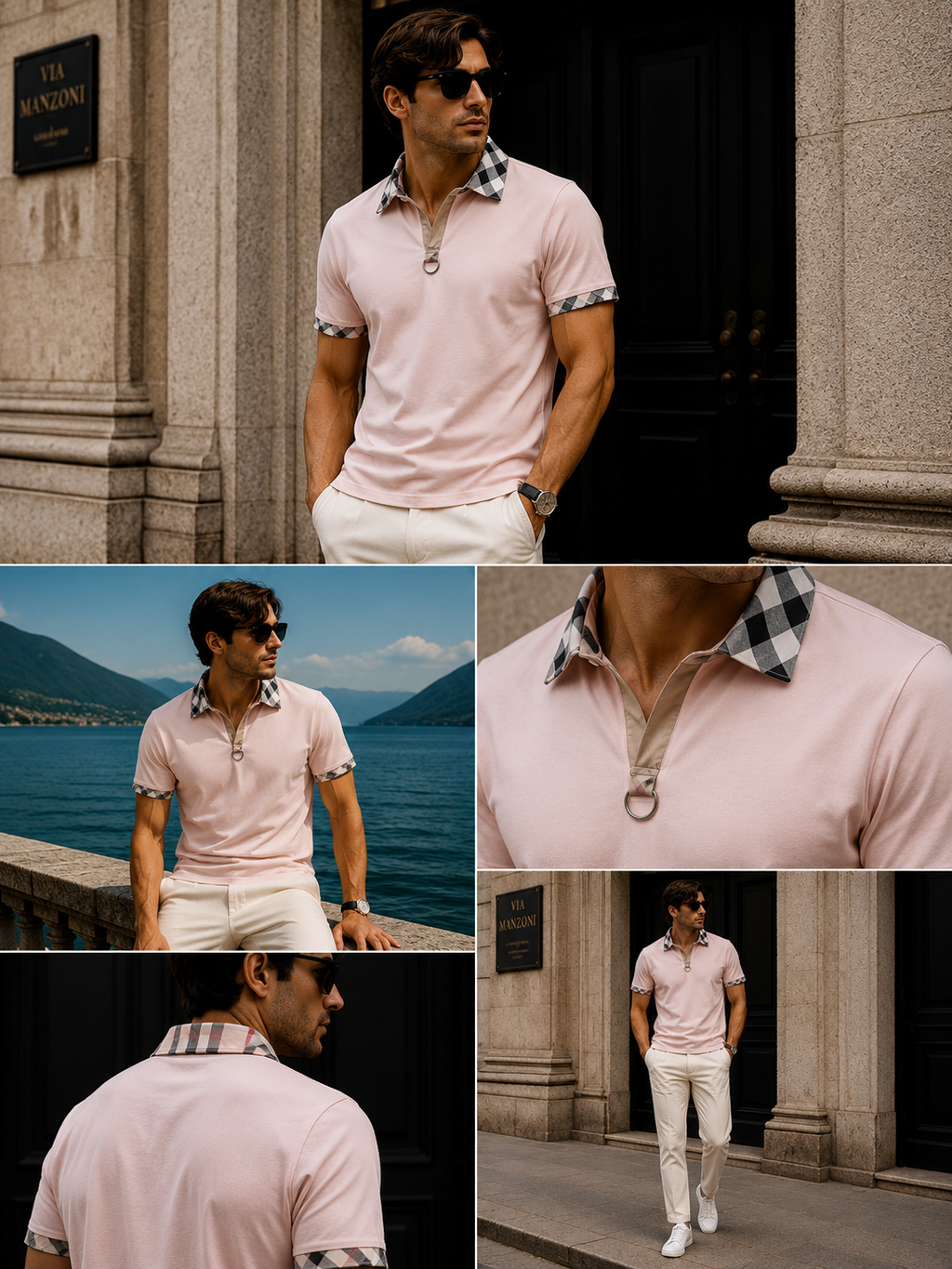 CHECKED POLO