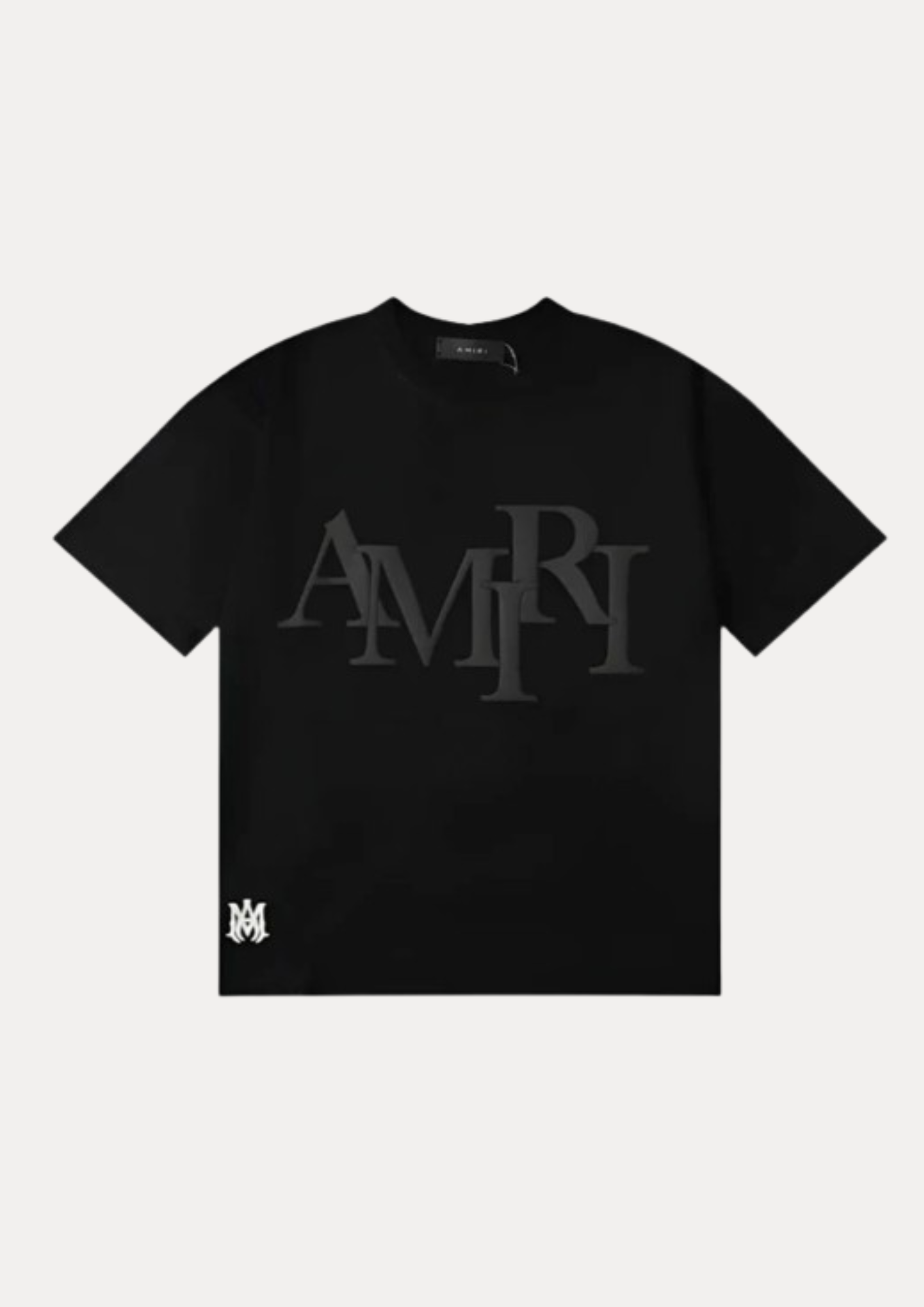 Staggered Logo" Amir Tee