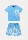 GRAFFITI SHORT SET BABYBLUE