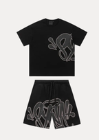 GRAFFITI SHORT SET BLACK