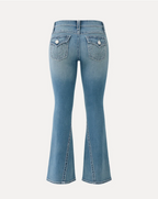 JEANS À REVERS