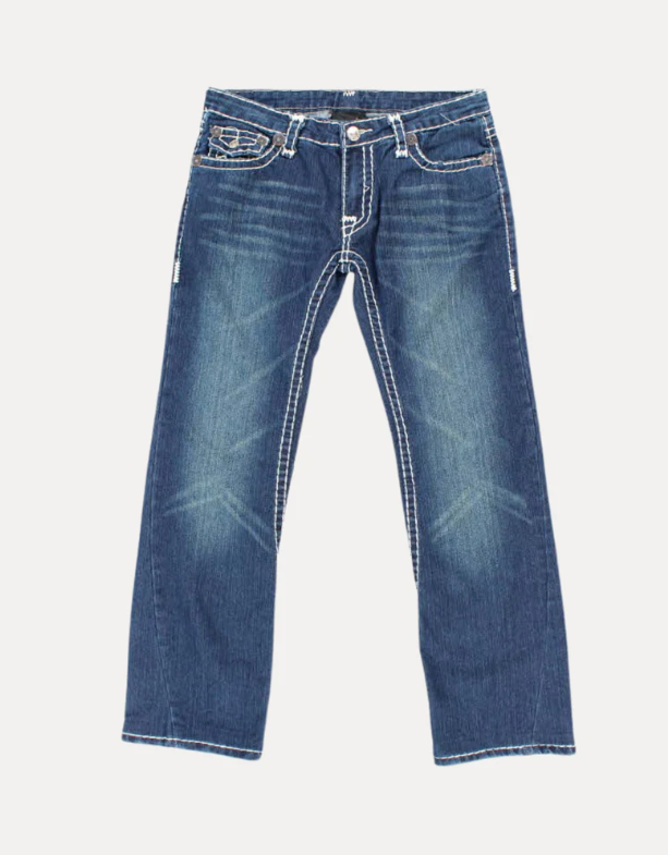 HERITAGE STITCH STRAIGHT JEANS