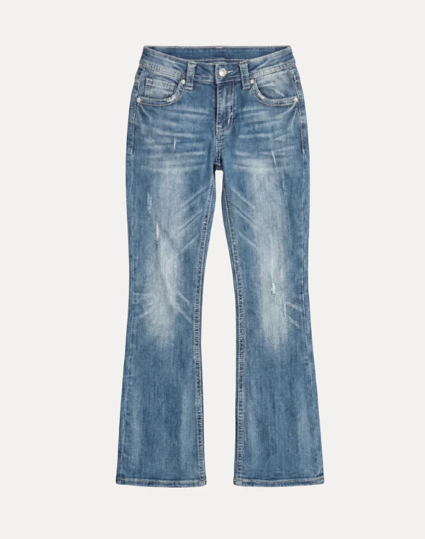 DESERT FEATHER FLARE JEANS