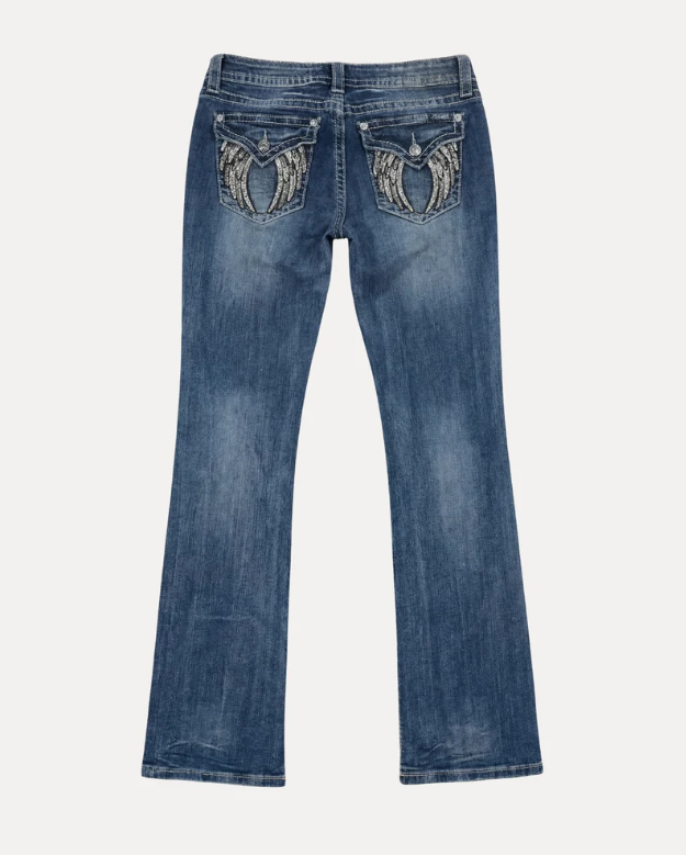 MIDNIGHT WING STRAIGHT JEANS