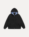 CHEQUERED ZIP HOODIE