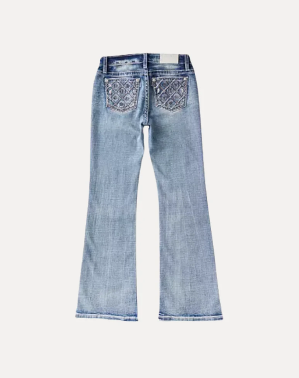 VINTAGE-BOOTCUT-JEANS aus DENIM