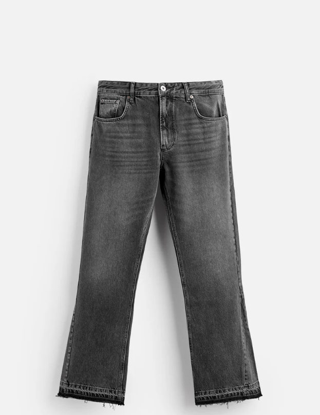 WASHED  FLARED JEANS