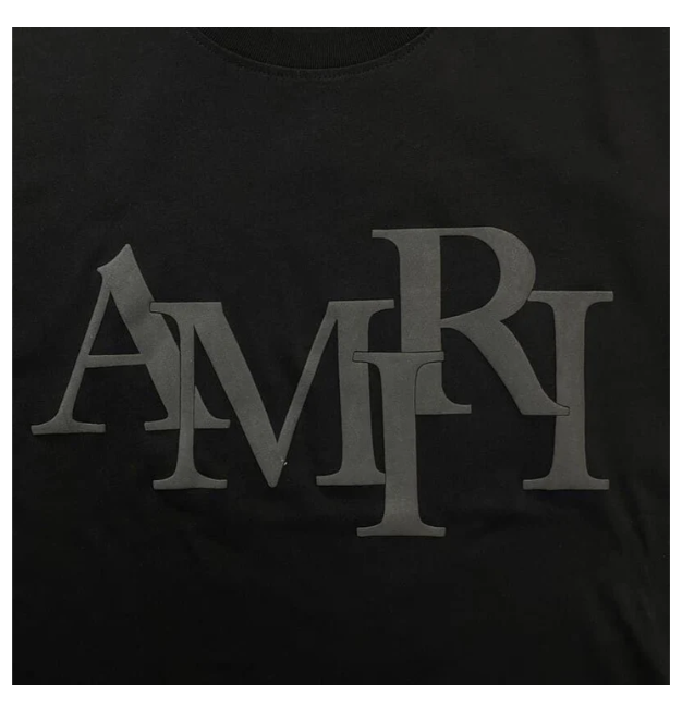 Staggered Logo" Amir Tee